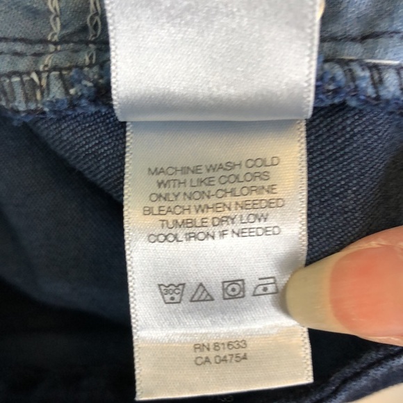 Kenneth Cole Reaction Women's Blue Straight Leg  Dark Wash Stretch Jeans Size 6 - Picture 11 of 12